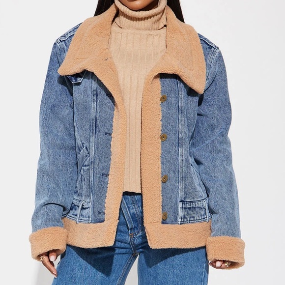 fashion nova chloe denim moto jacket - Picture 3 of 3